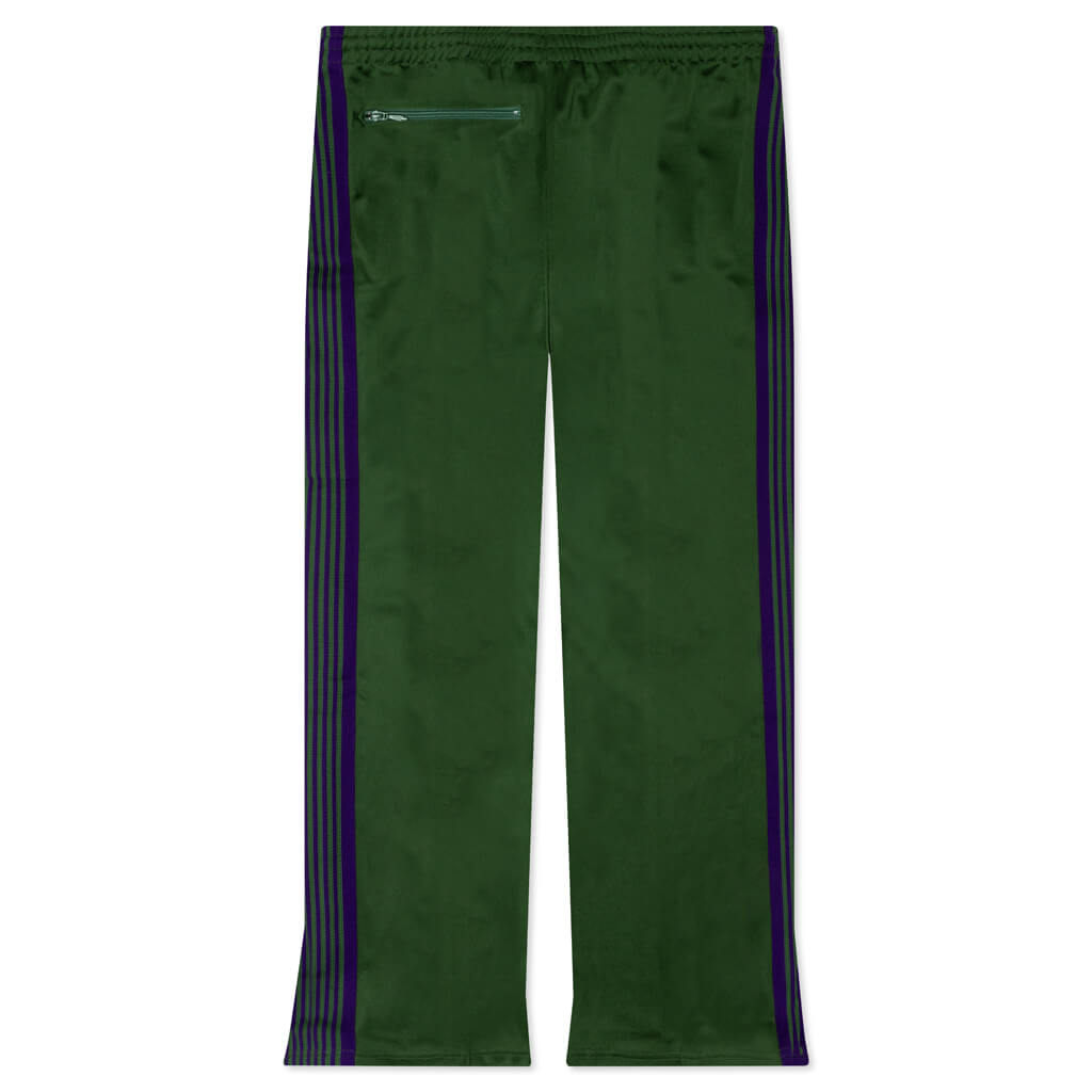 Boot-Cut Track Pant Poly Smooth - Ivy Green