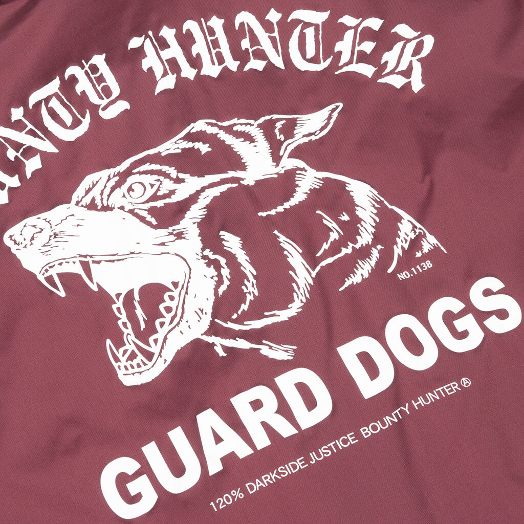 Guard Dogs Coach Jacket - Burgundy, , large image number null