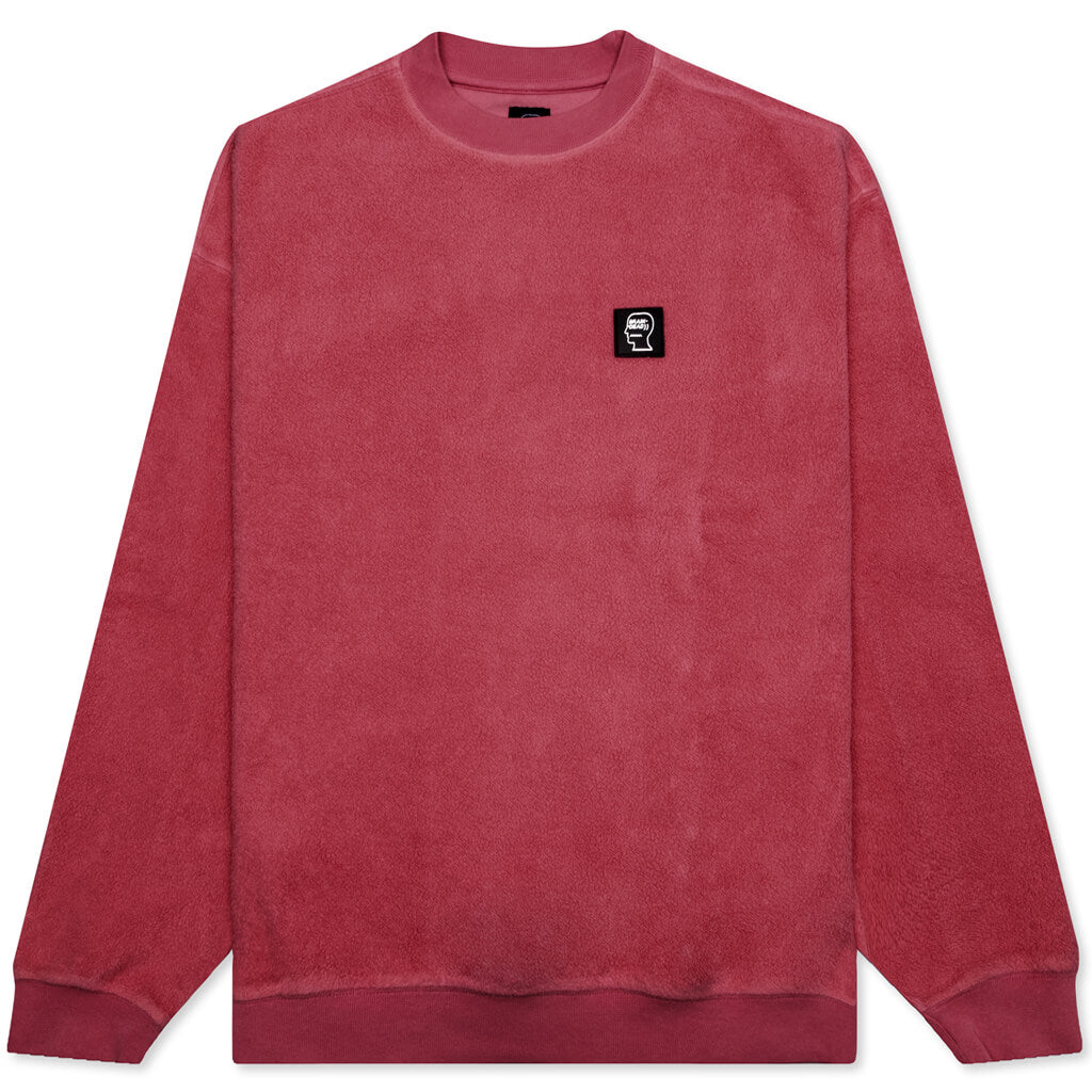 Reverse Fleece Crewneck Sweatshirt - Burgundy