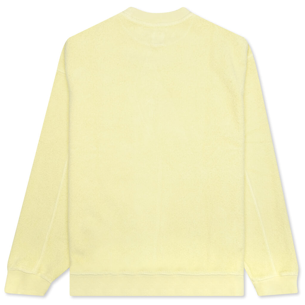 Reverse Fleece Crewneck Sweatshirt - Yellow