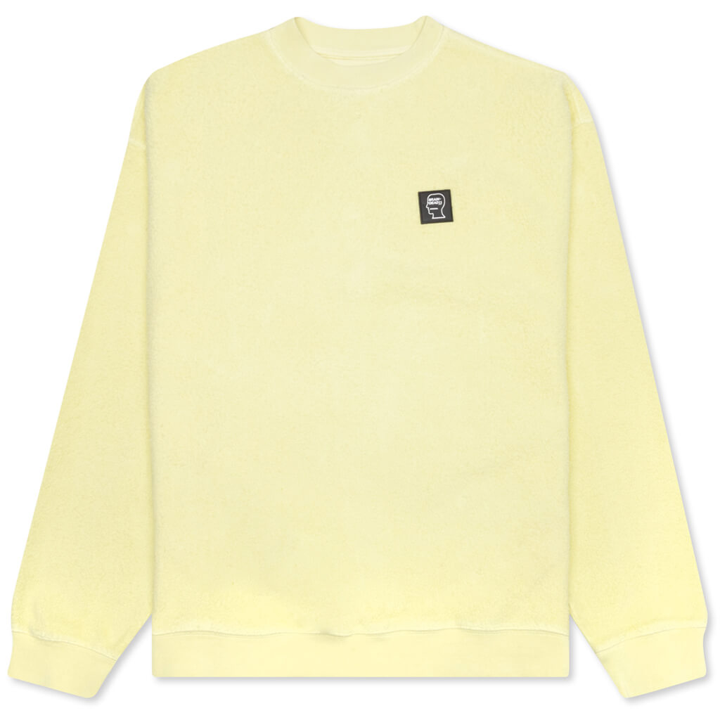 Reverse Fleece Crewneck Sweatshirt - Yellow, , large image number null