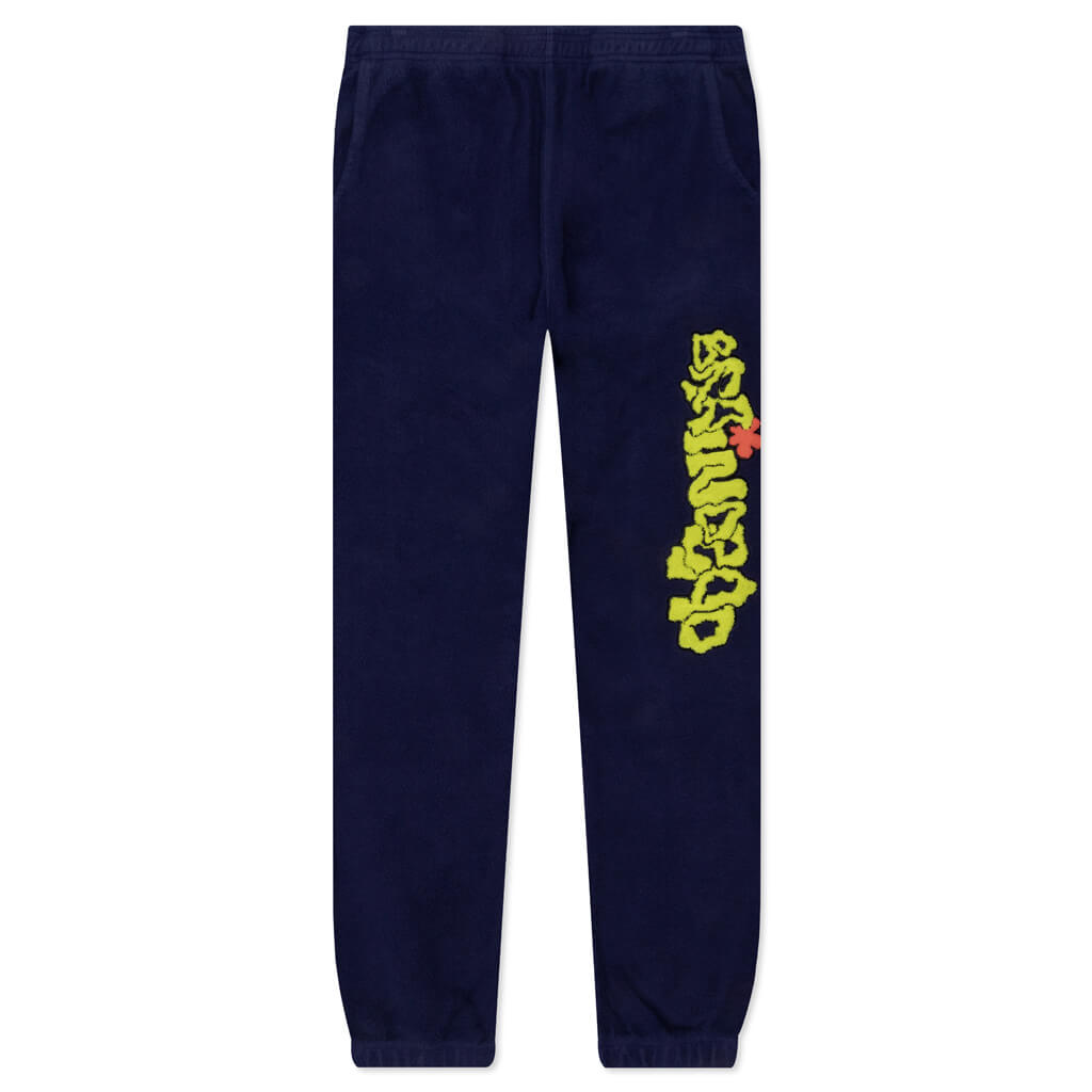 Slime Reverse Fleece Sweatpant - Navy