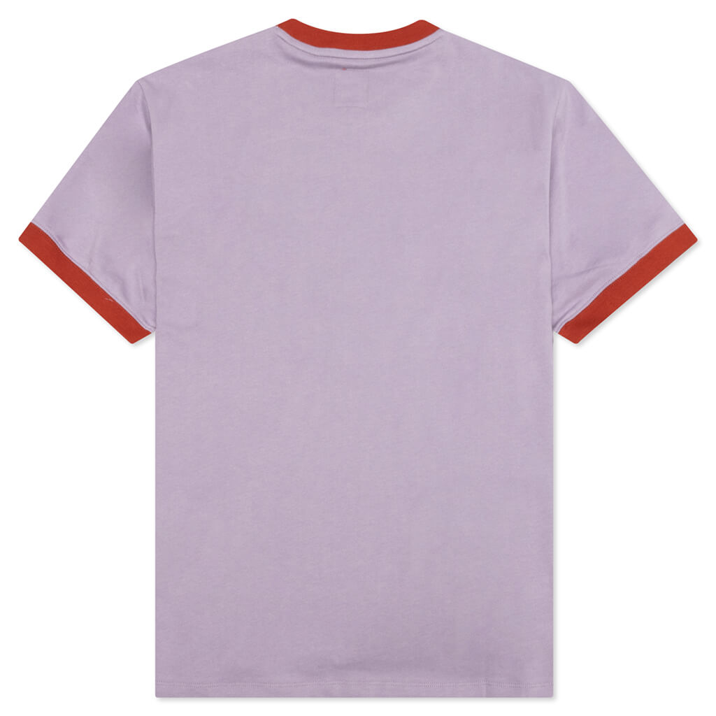 Brain Dead x Dickies Hard Hat Embroidered Ringer T-Shirt - Purple Ash