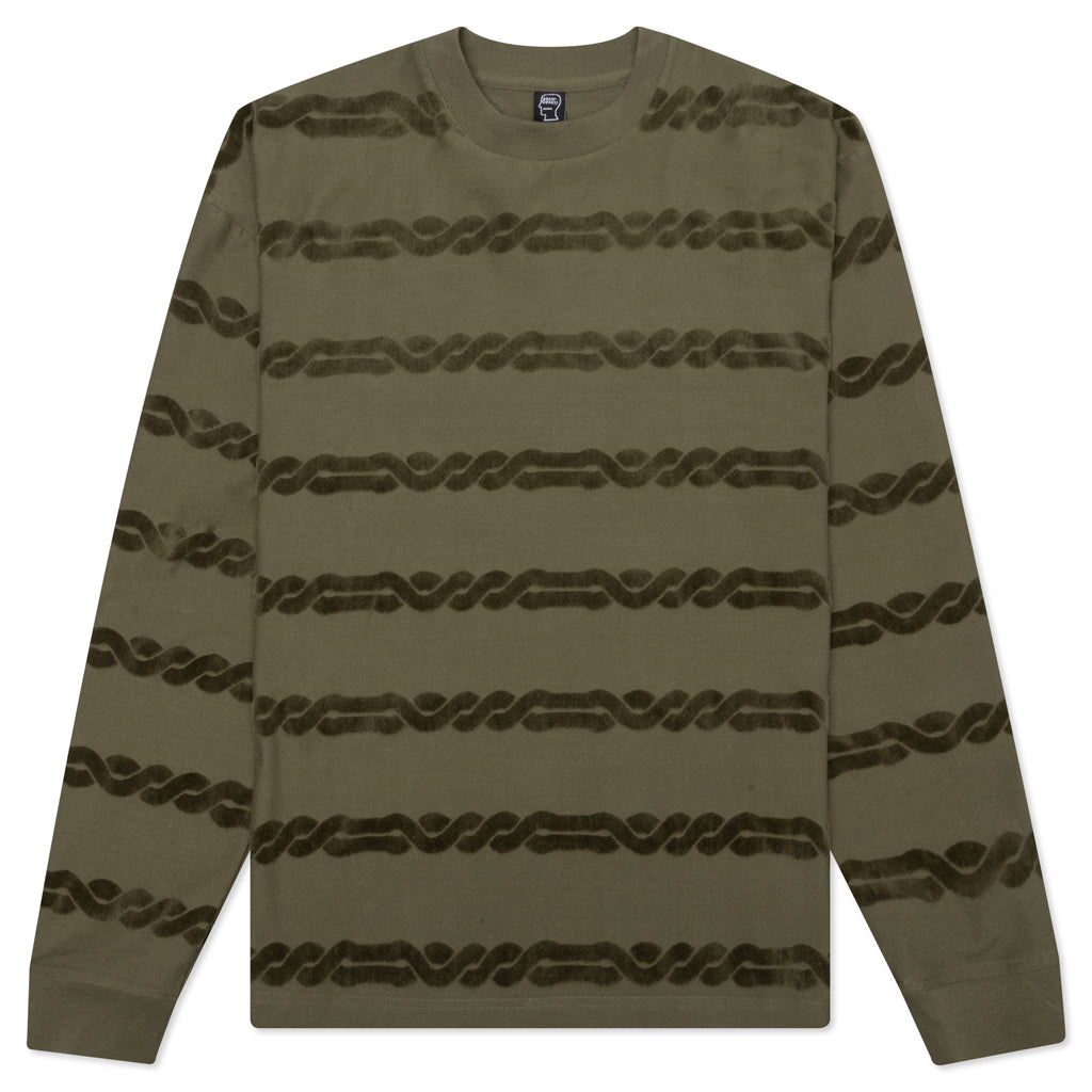 Braided Burnout L/S - Brown, , large image number null