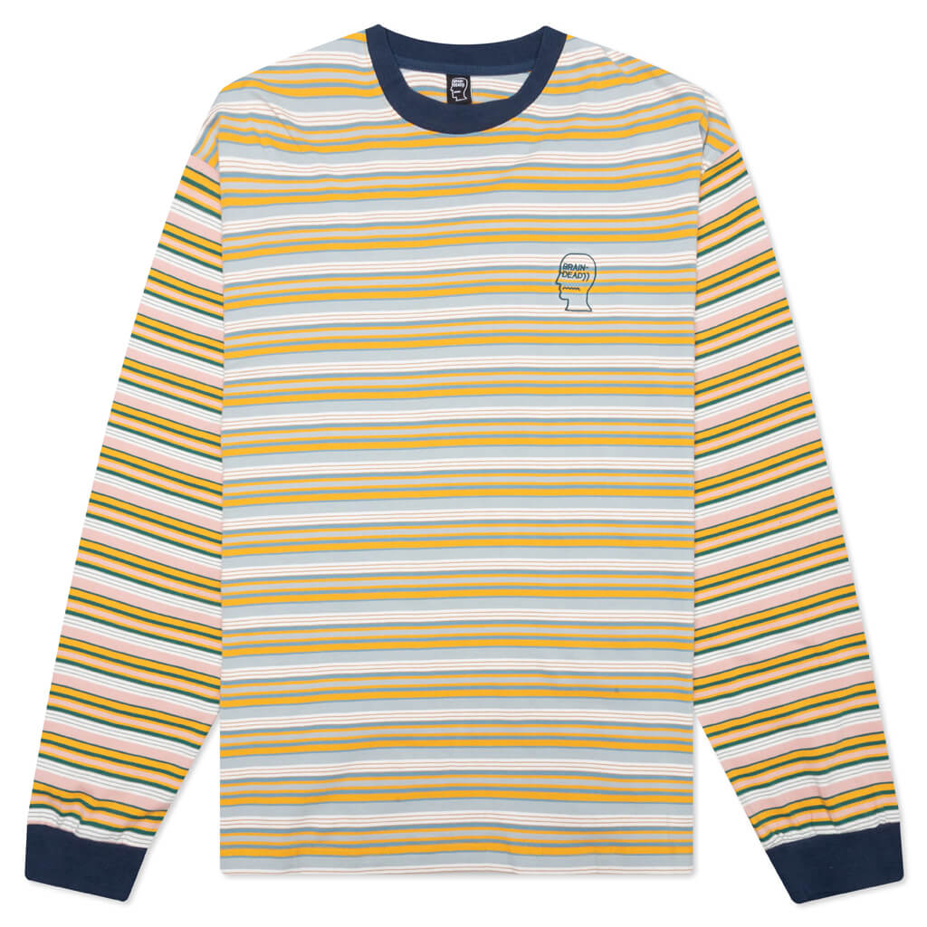 Nineties Blocked Striped L/S - Navy