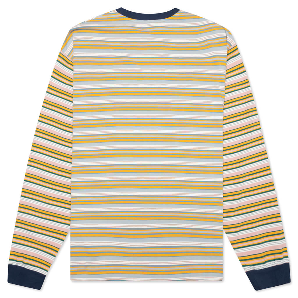 Nineties Blocked Striped L/S - Navy