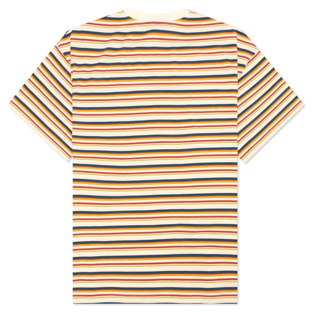 Nineties Blocked Striped T-Shirt - Cream