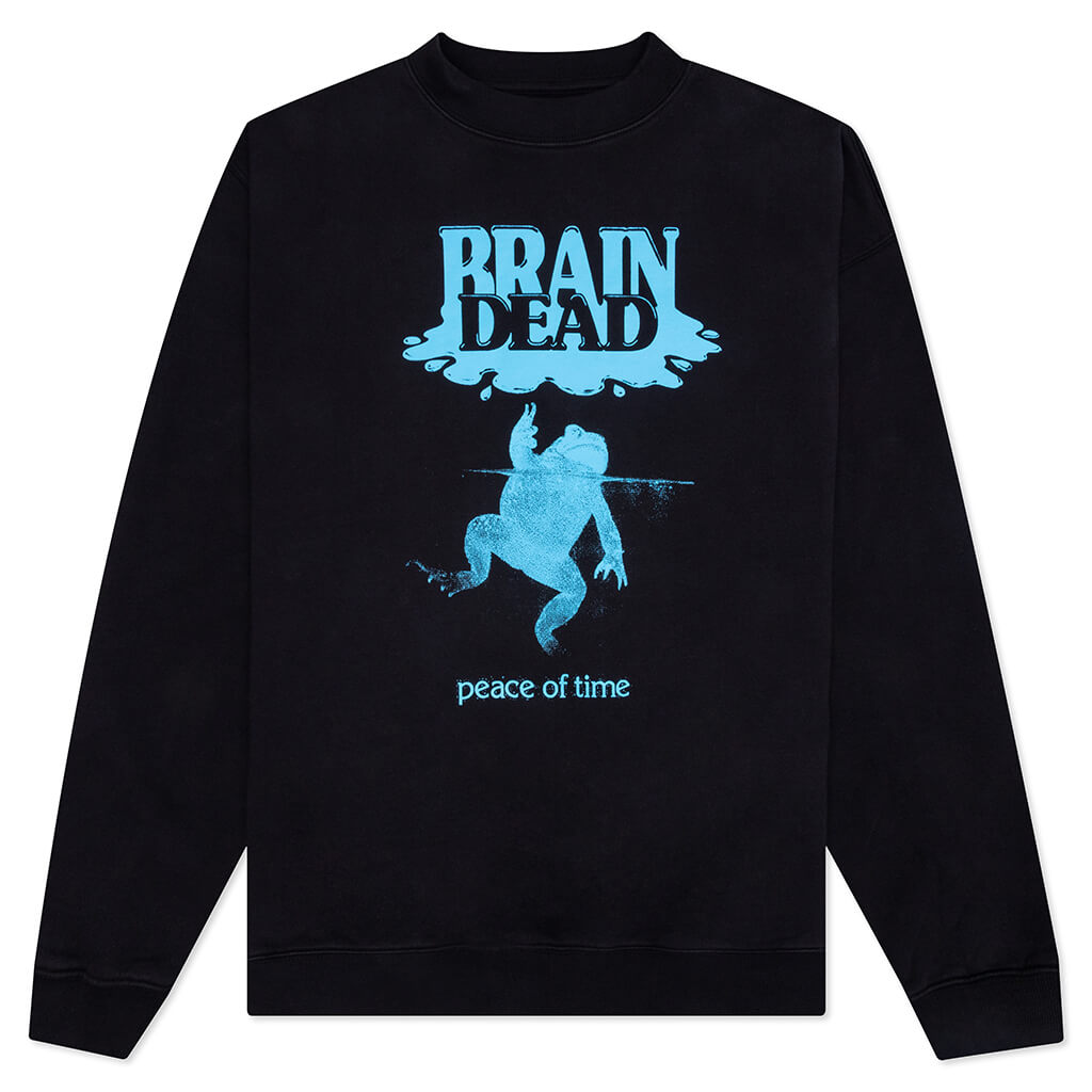 Peace of Time Crewneck Sweatshirt - Black