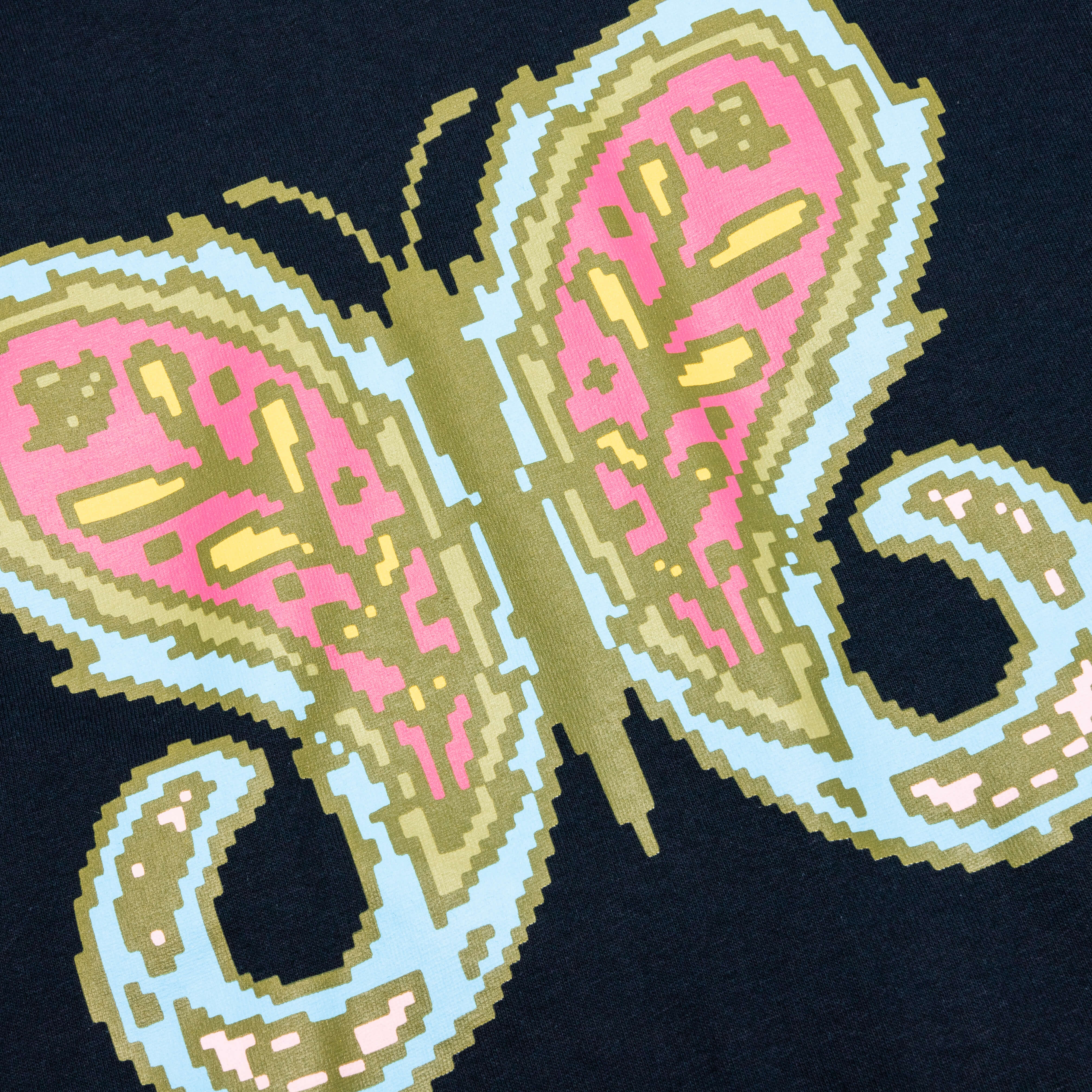 Felt x Bricks & Wood Paisley Butterfly L/S Tee - Navy, , large image number null