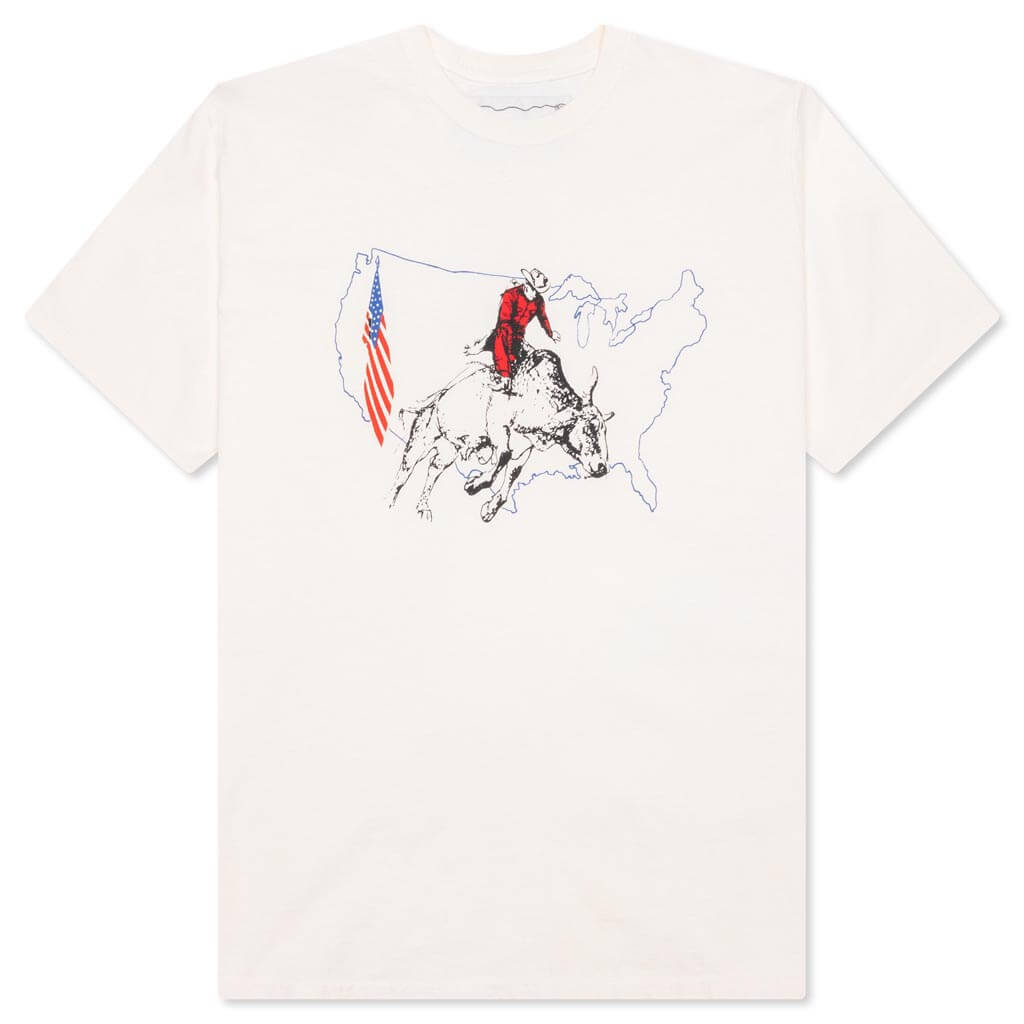 Bullrider USA Tee - Bone