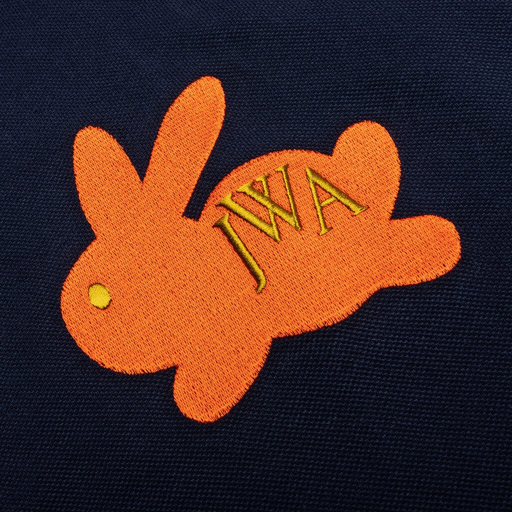 Bunny Embroidery Polo Shirt - Navy, , large image number null