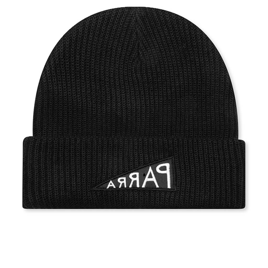 Mirrored Flag Logo Beanie - Black