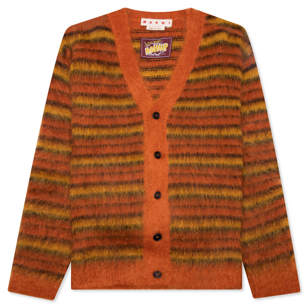 Fuzzy Wuzzy Mohair Cardigan - Lobster, , large image number null
