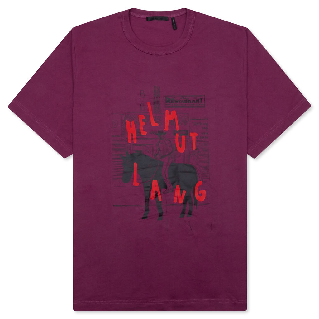 Scribble Logo Tee - Raspberry, , large image number null