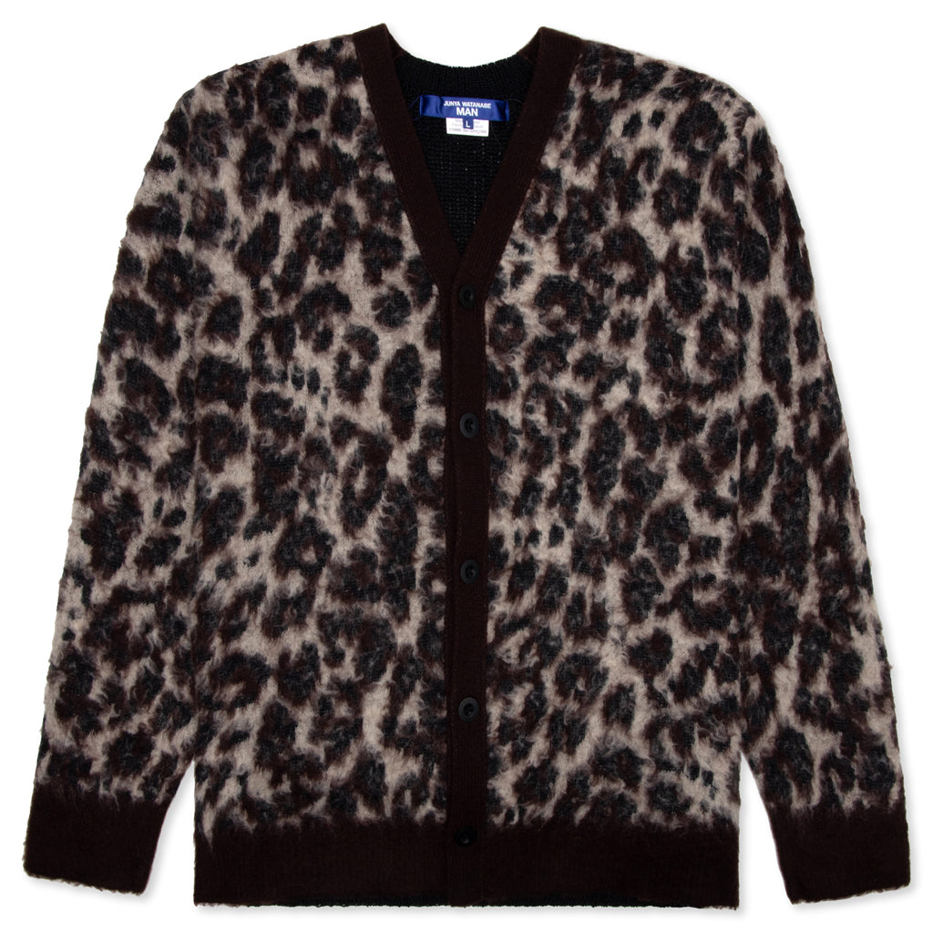 Leopard Cardigan - Brown/Black, , large image number null