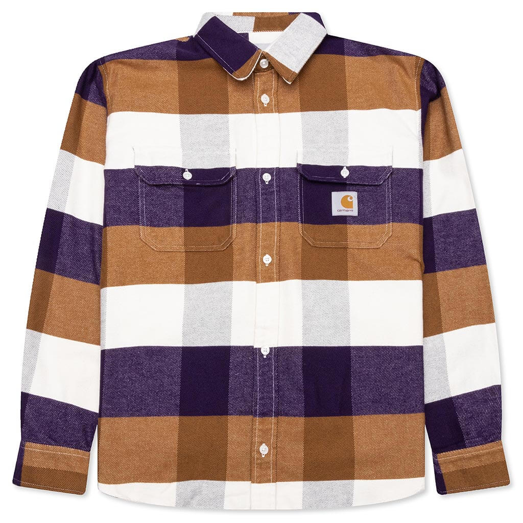 Lyman L/S Shirt - Lyman Check/Cassis, , large image number null