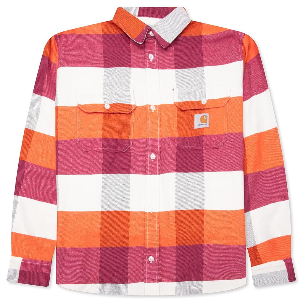 Lyman L/S Shirt - Lyman Check/Kumquat