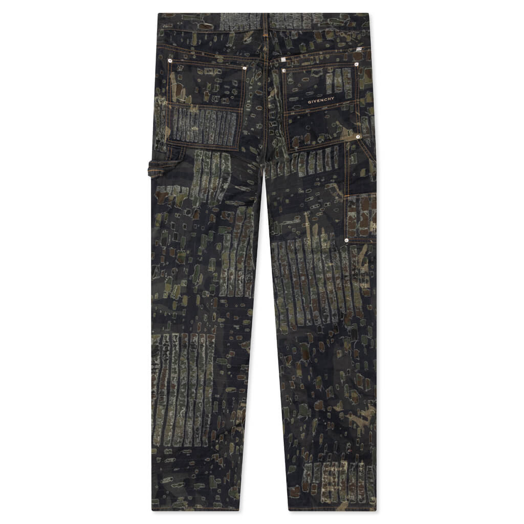 Carpenter Denim Trousers - Brown/Khaki, , large image number null