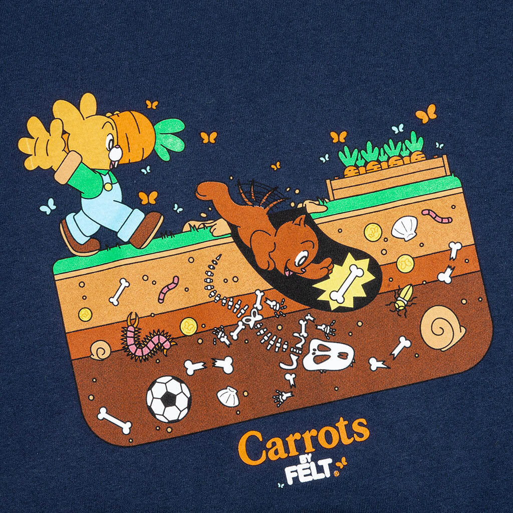 Carrots by Backyard Tee - Navy, , large image number null