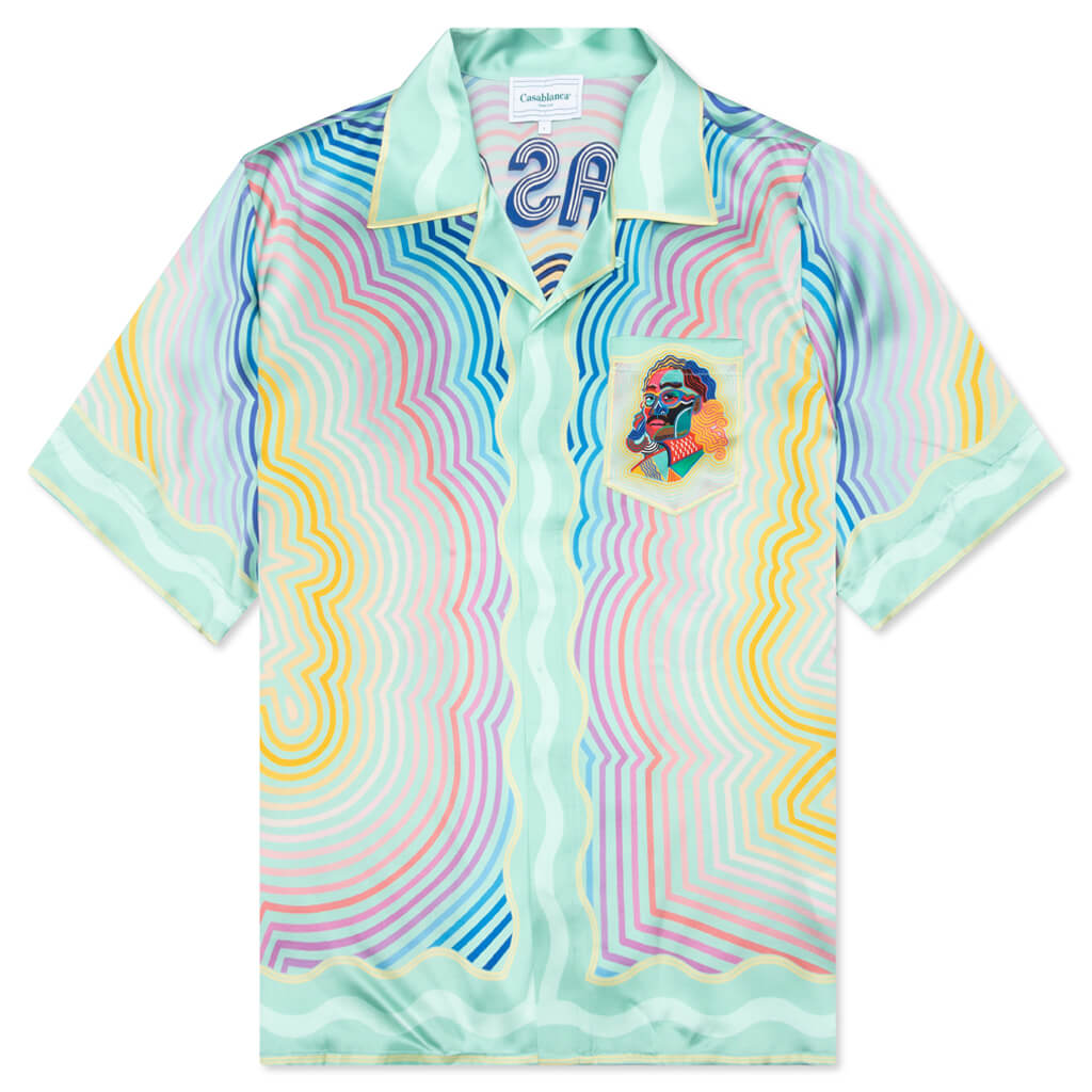 Masao San Cuban Collar S/S Shirt - Multi