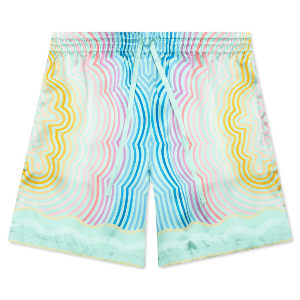 Masao San Silk Shorts w/ Drawstrings - Multi