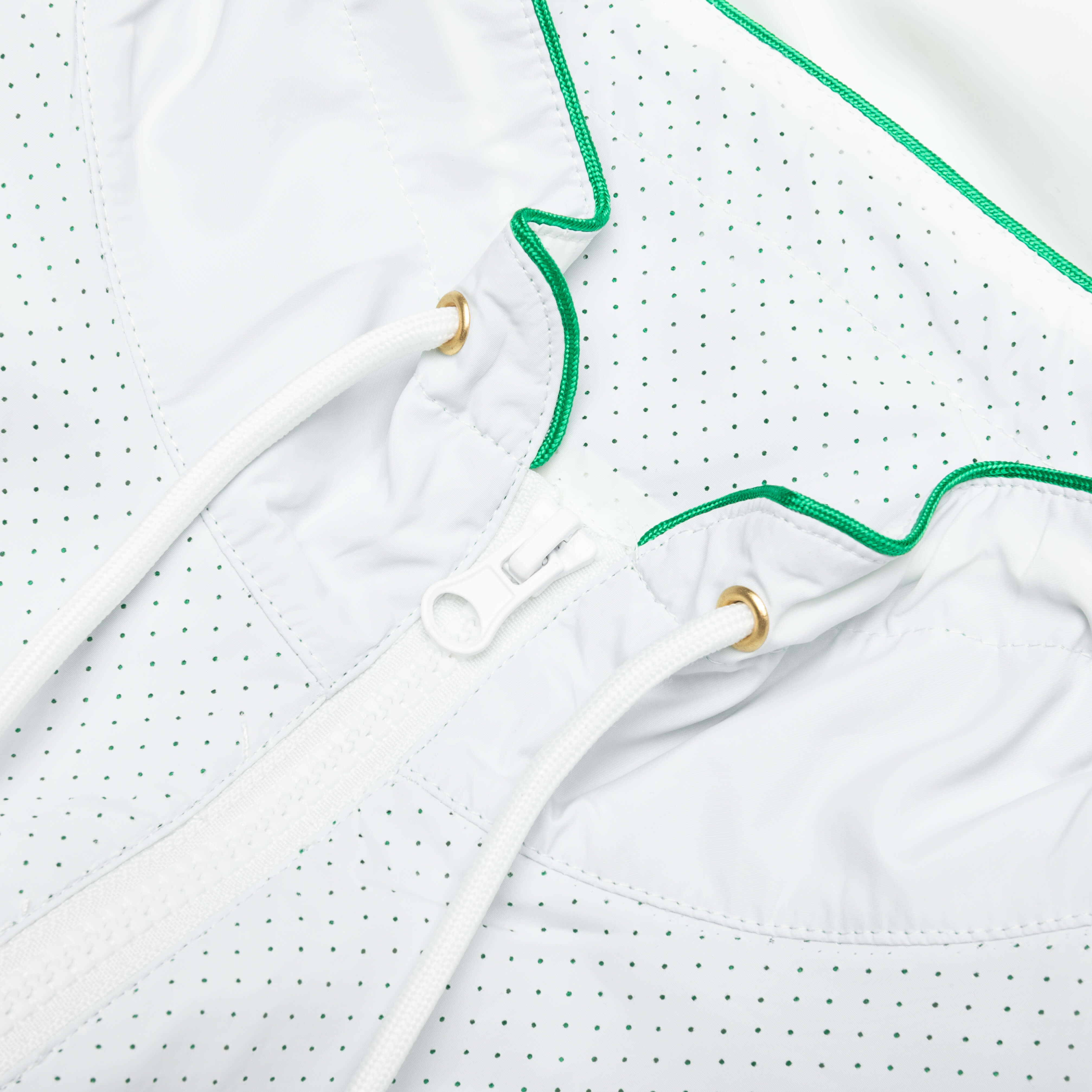 Perforated Layered Track Jacket - White/Green, , large image number null