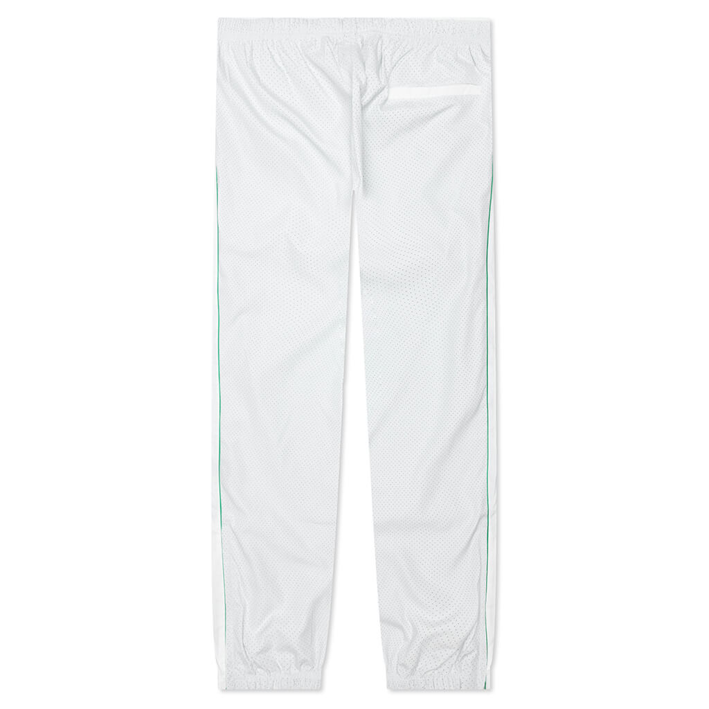 Perforated Layered Track Pant - White/Green