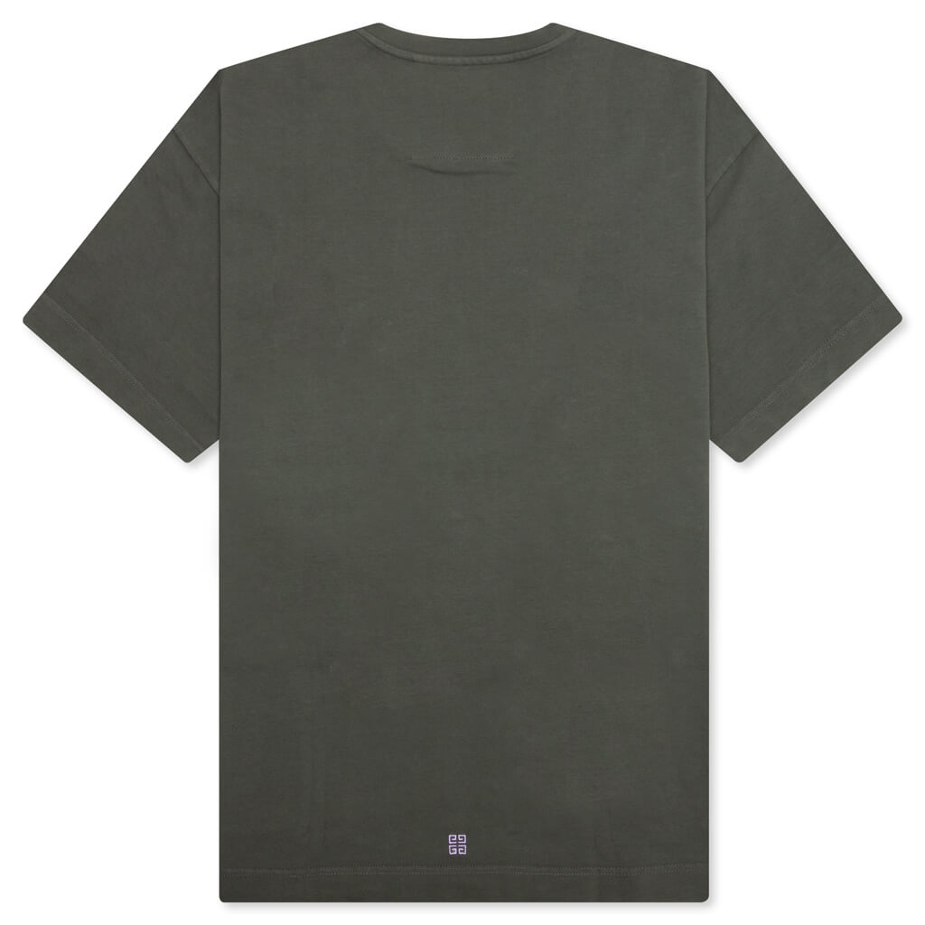 Casual Fit No Pocket T-Shirt - Greyish Green