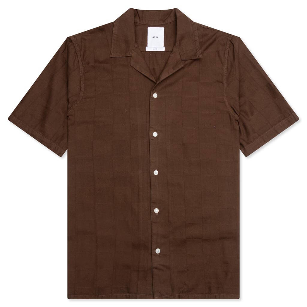 Checkered Sport Shirt - Chocolate, , large image number null