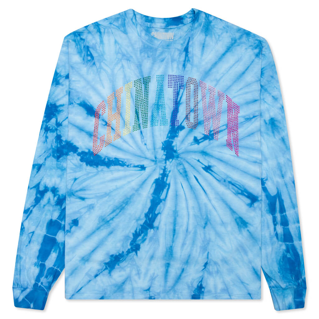 Chinatown Rainbow Rhinestone Arc Tie Dye L/S - Spiral Tie Dye, , large image number null