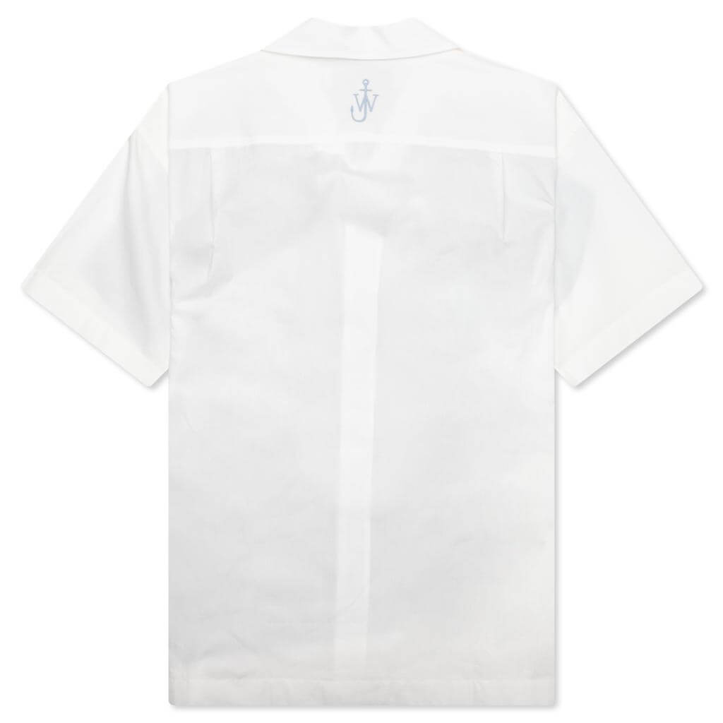 Clay Trompe L'Oeil Print S/S Shirt - White/Light Blue