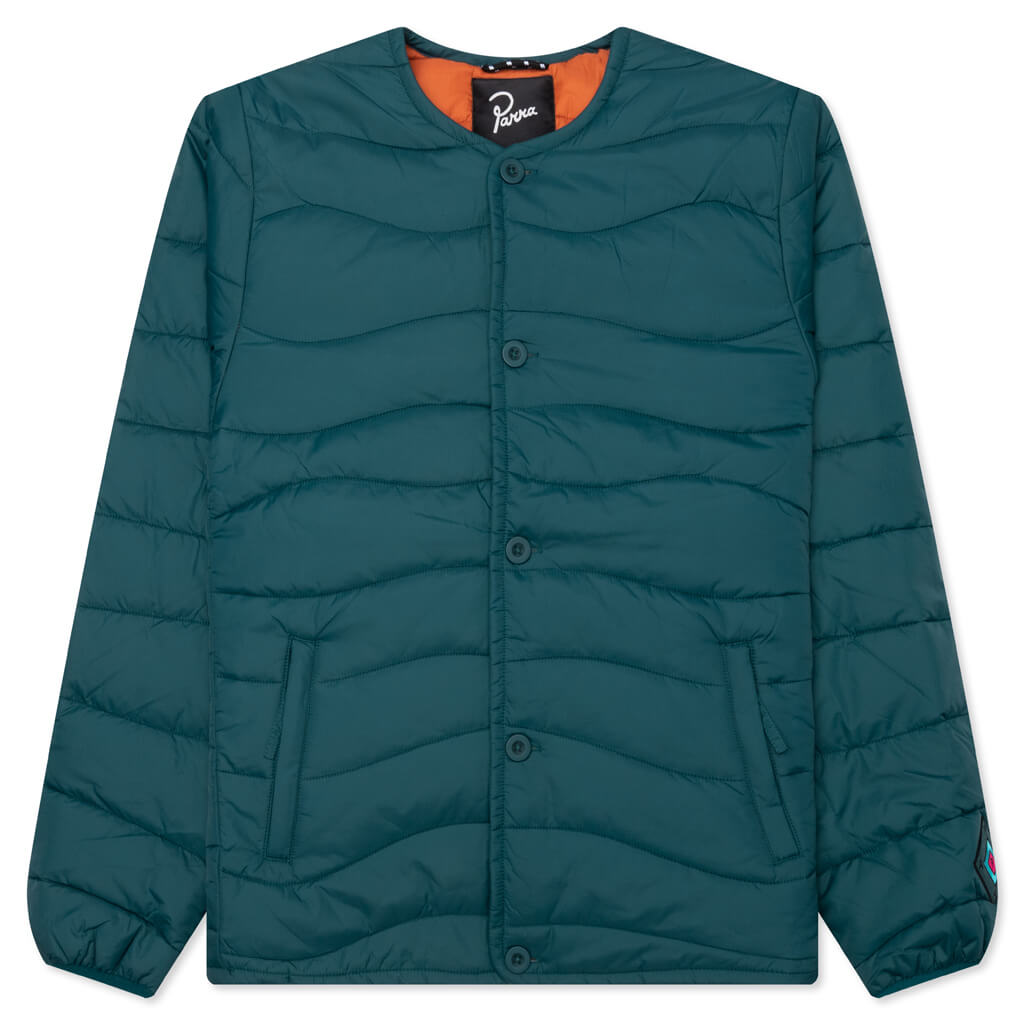 Colored Landscaped Jacket - Deep Sea Green