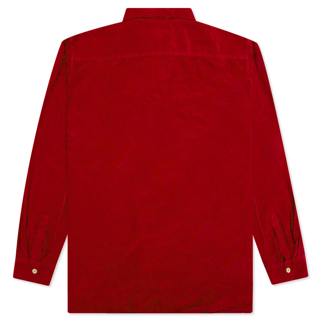 Plus Button Up - Red