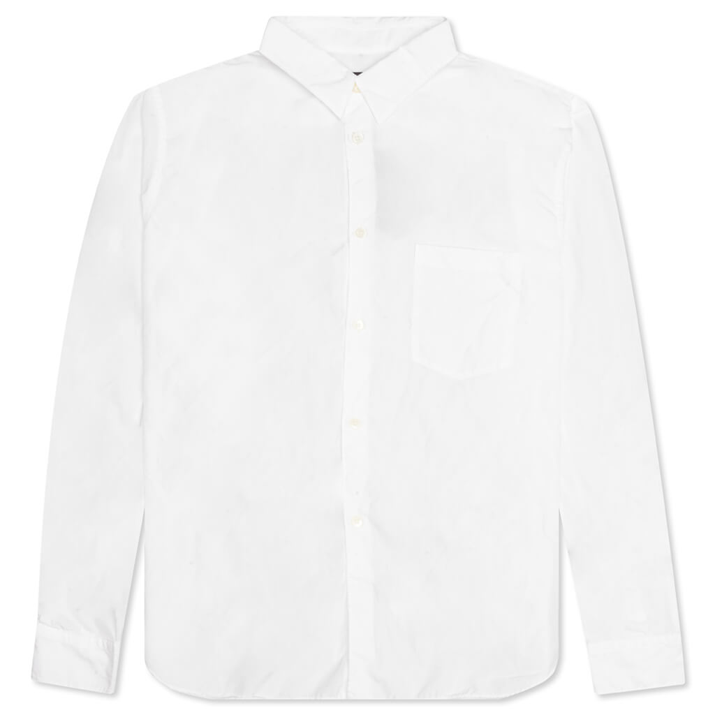 Plus Button Up Shirt - White