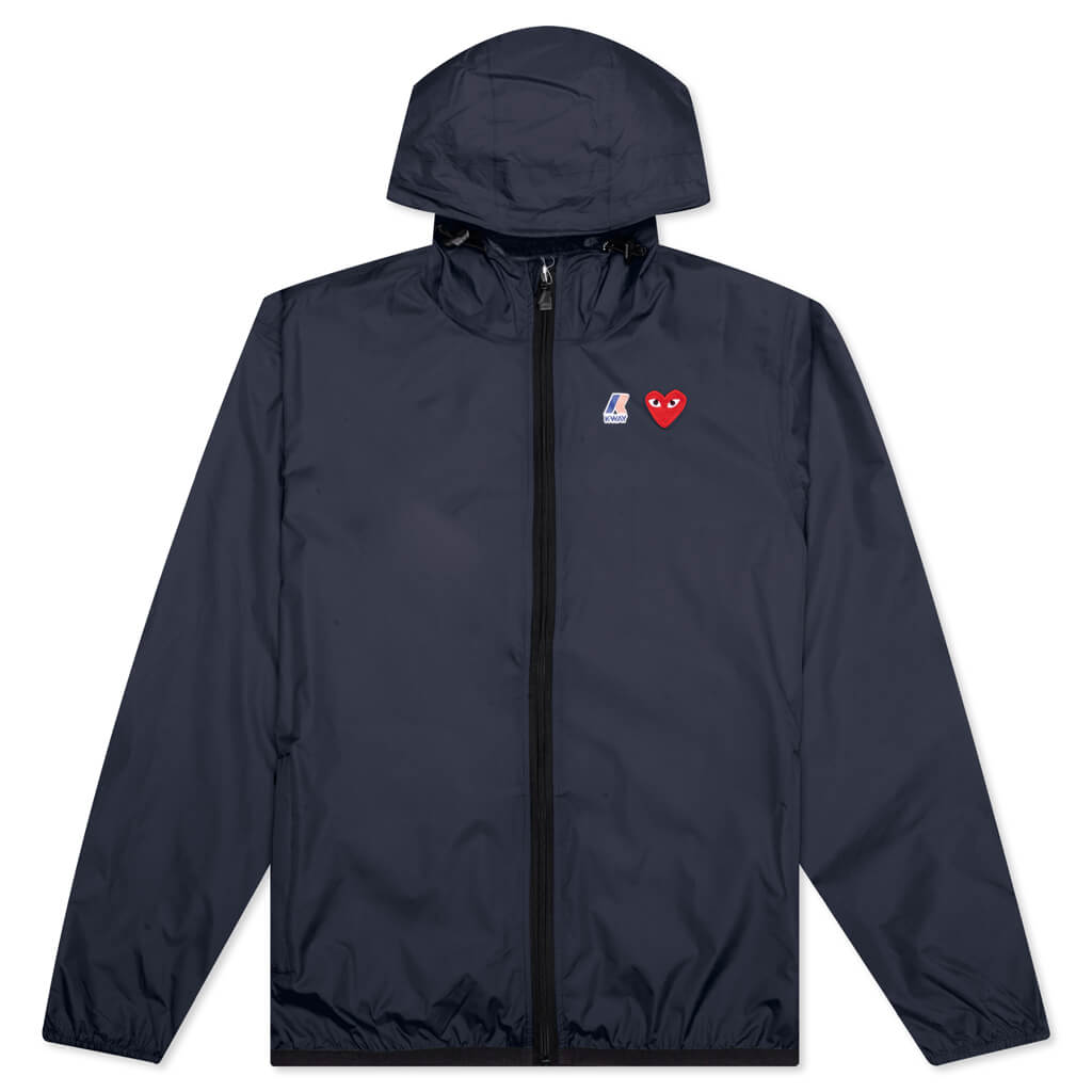 Comme Des Garcons PLAY x K-Way Le Vrai Zip Jacket - Navy, , large image number null