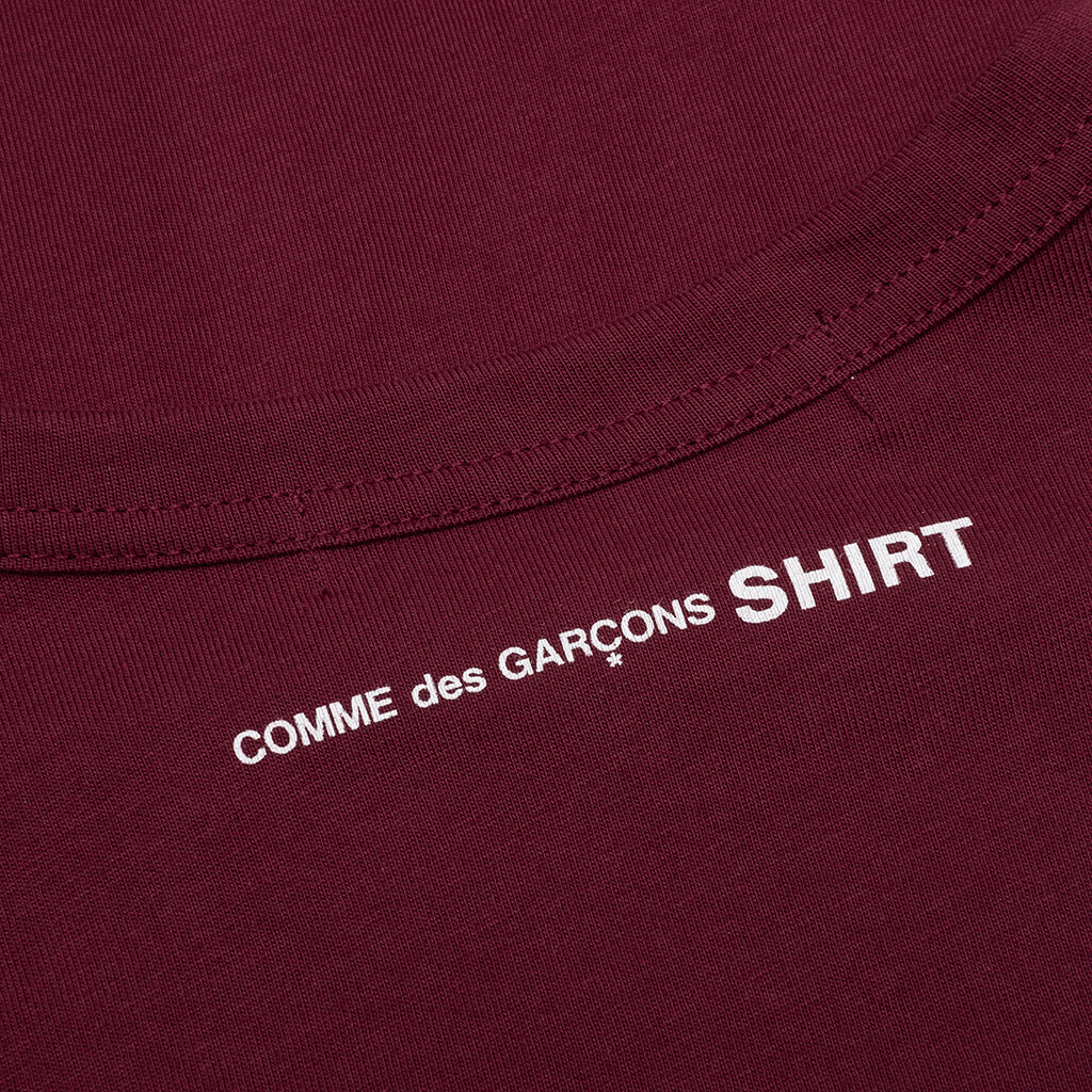 Back Logo L/S Tee - Burgundy, , large image number null