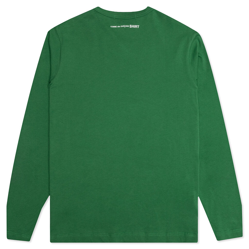 Back Logo L/S Tee - Green, , large image number null