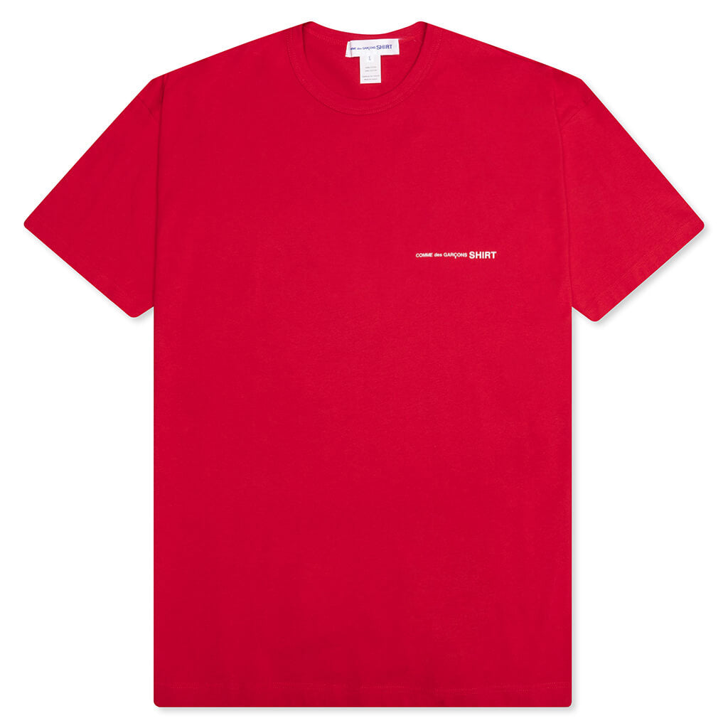 Comme Des Garcons SHIRT S/S Chest Logo Tee - Red, , large image number null