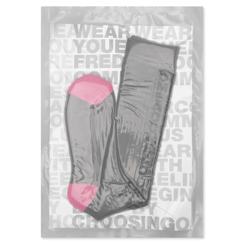 K502 Socks - Khaki/Pink