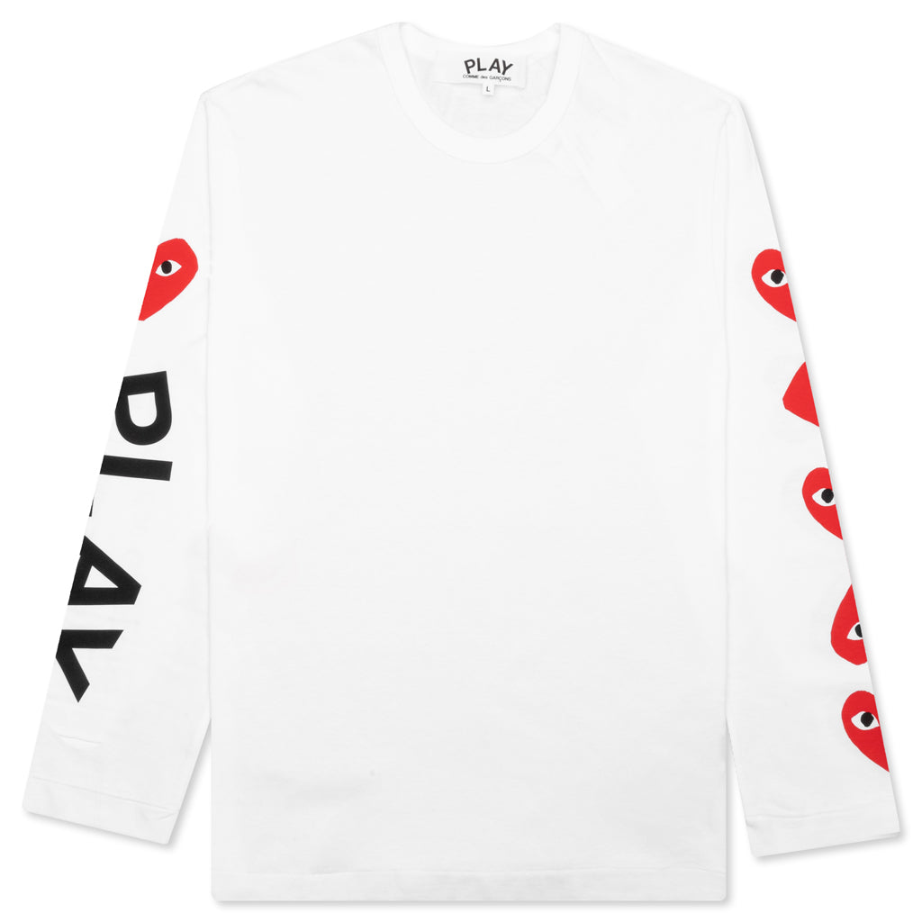 Multi Heart L/S - White