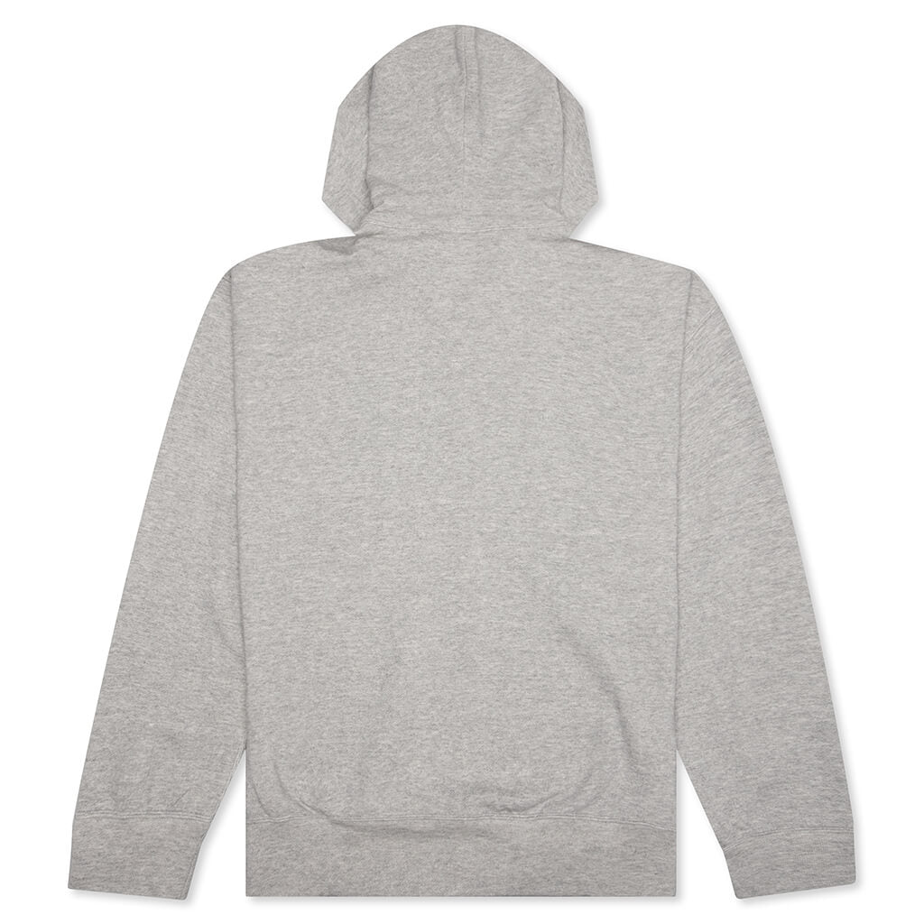 Small Red Heart Hoodie - Grey