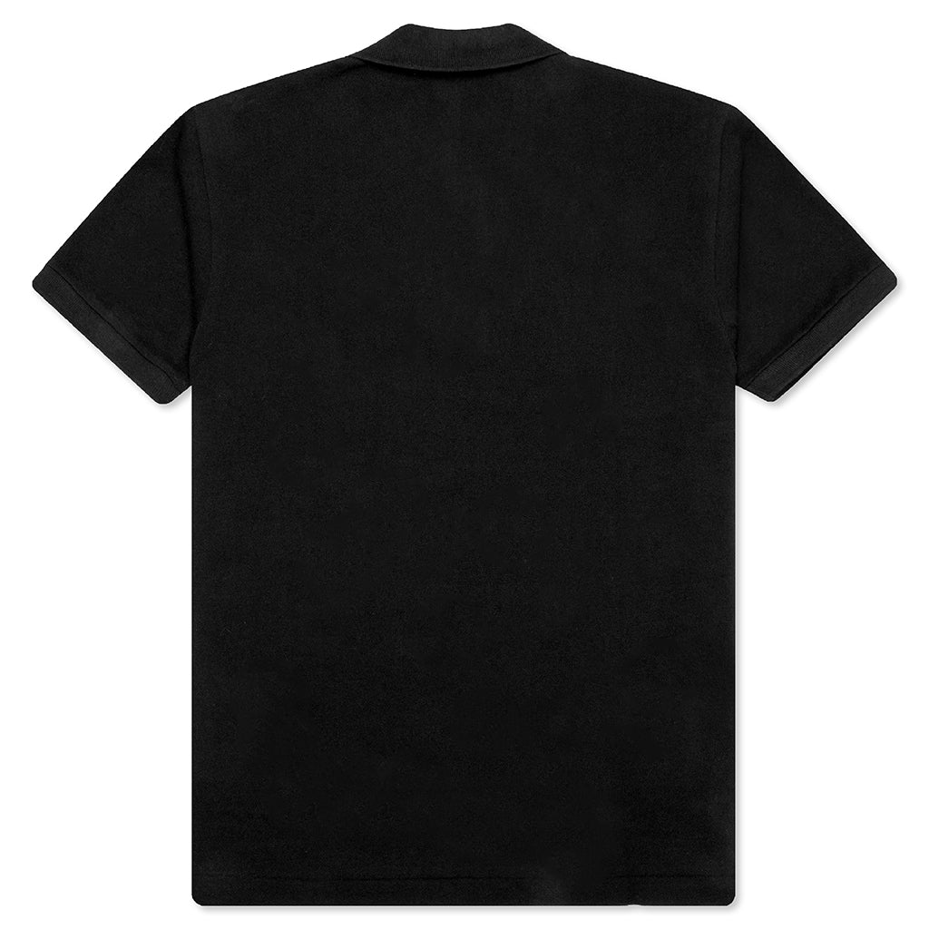Stacked Heart Polo Shirt - Black