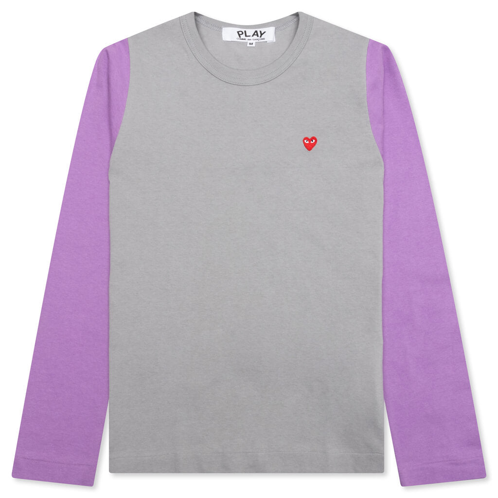 Women's Bi-Color T-Shirt - Grey/Purple