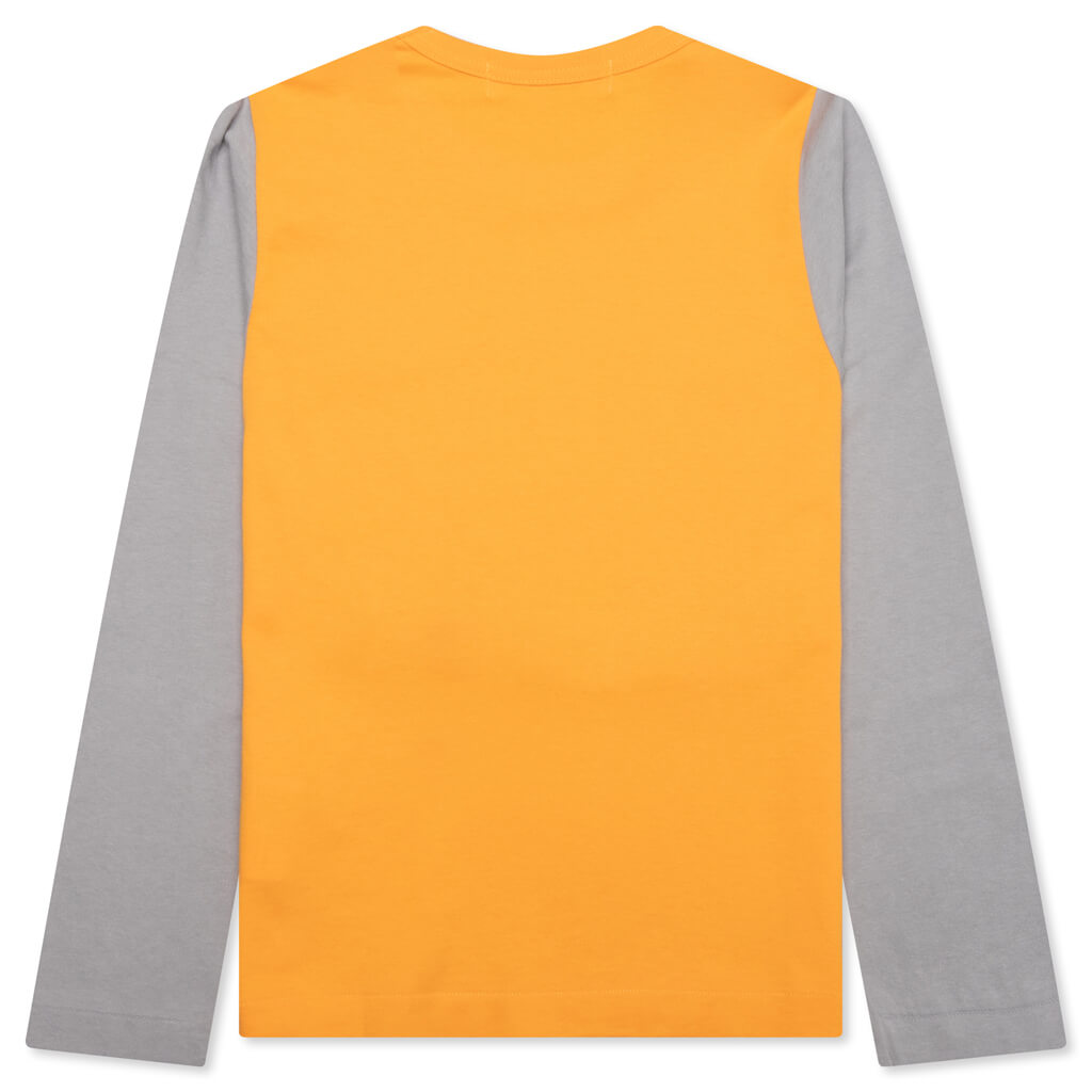Women's Bi-Color T-Shirt - Yellow/Grey