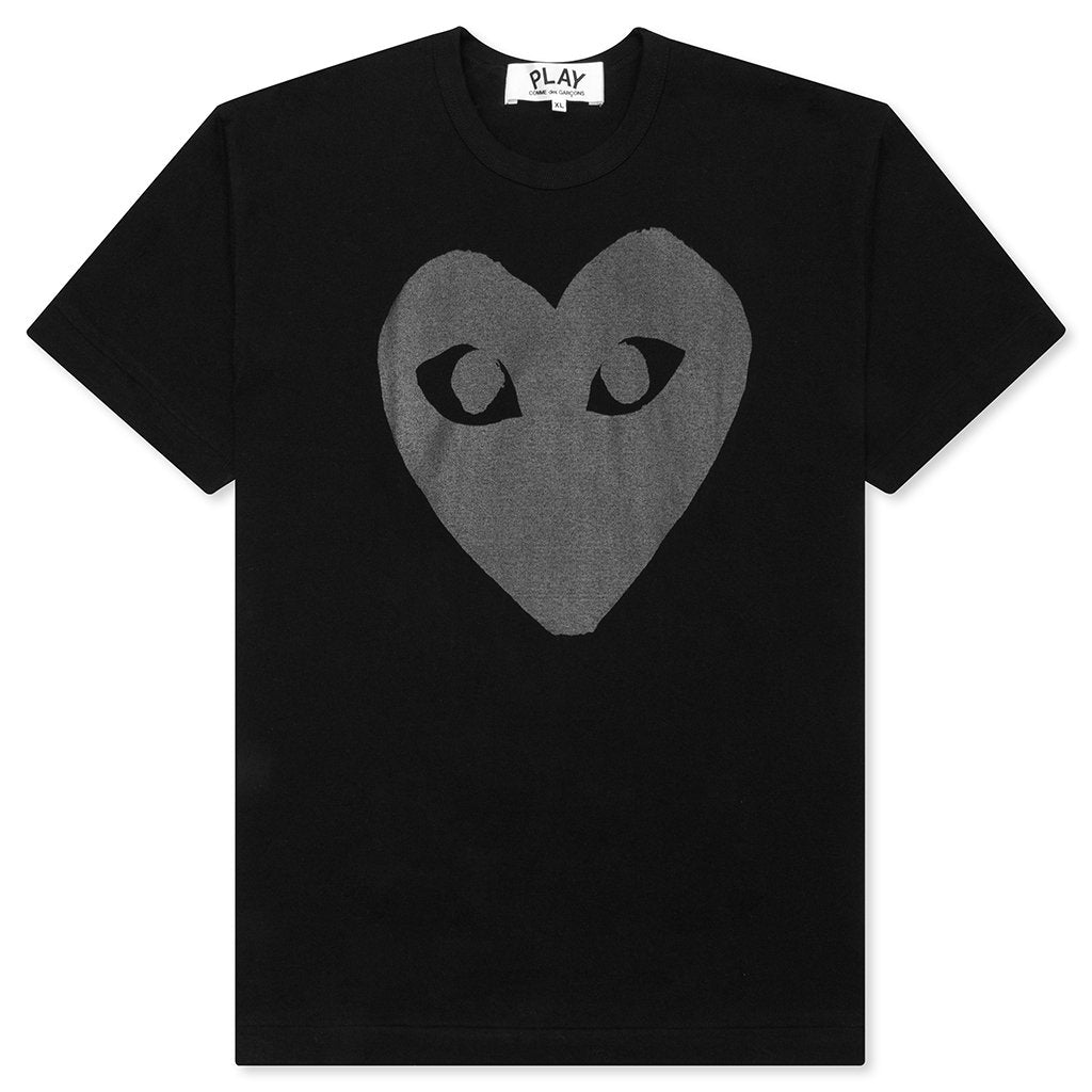 Women's Heart T-Shirt - Black/Black, , large image number null