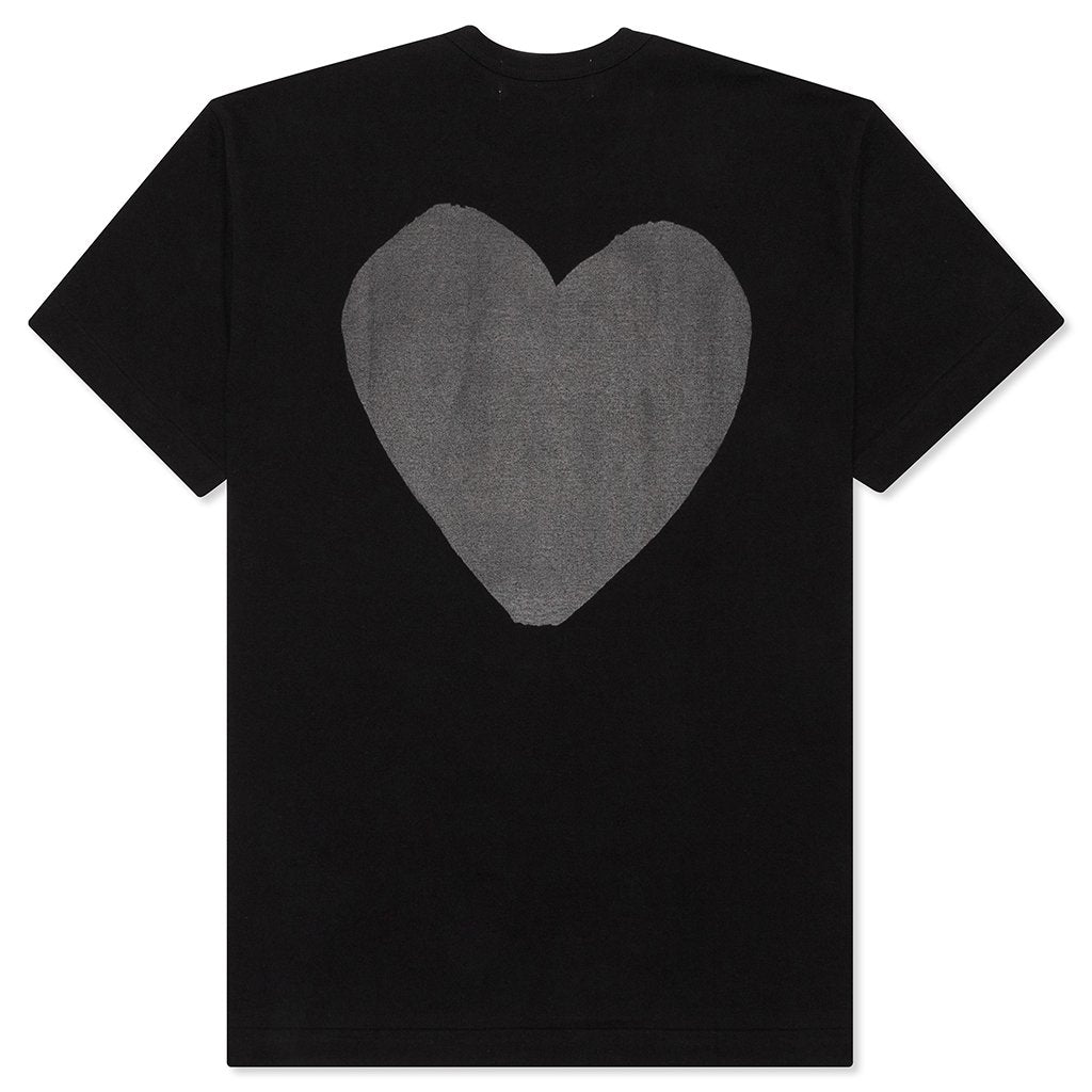 Women's Heart T-Shirt - Black/Black, , large image number null