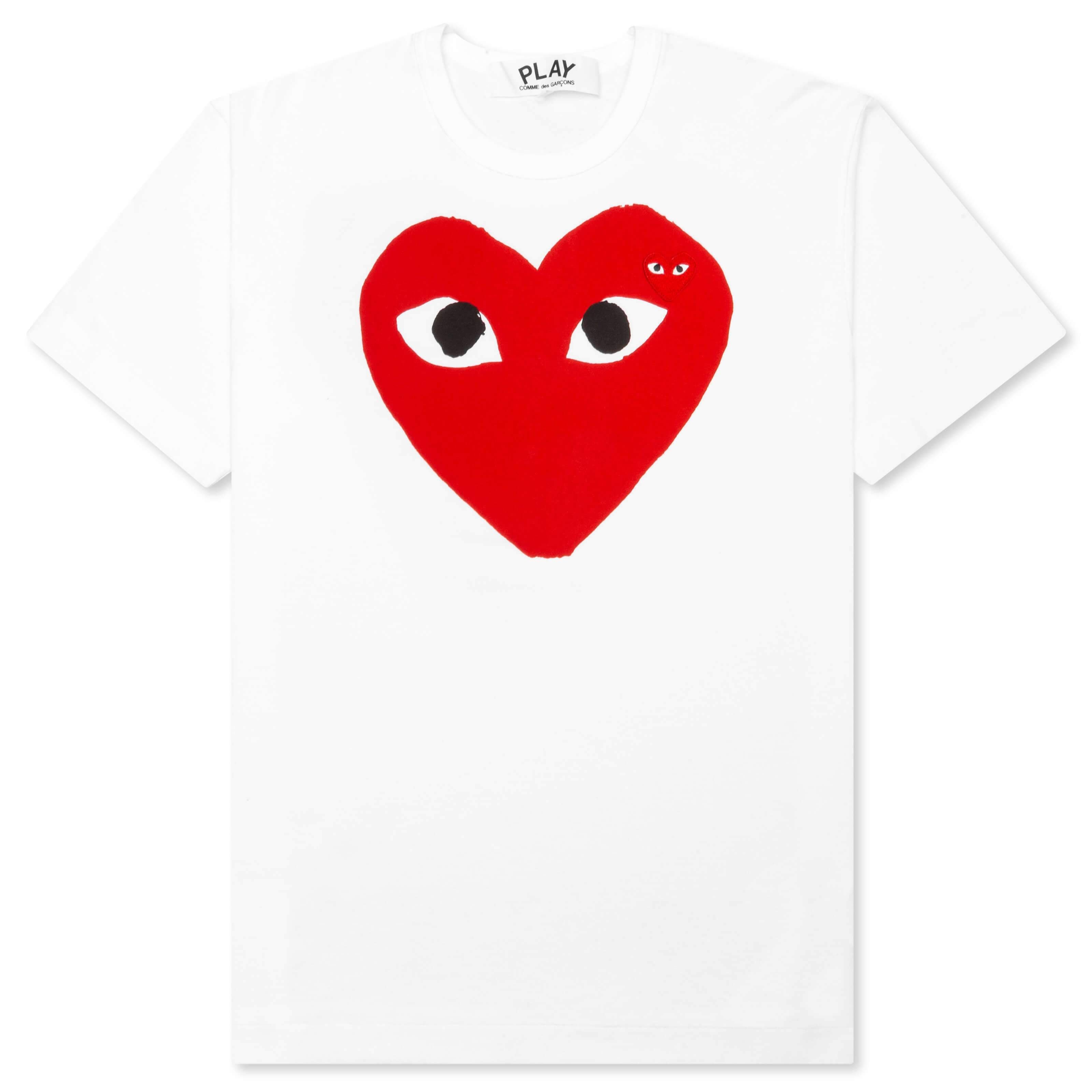 Women's Red Emblem Heart T-Shirt - White/Red