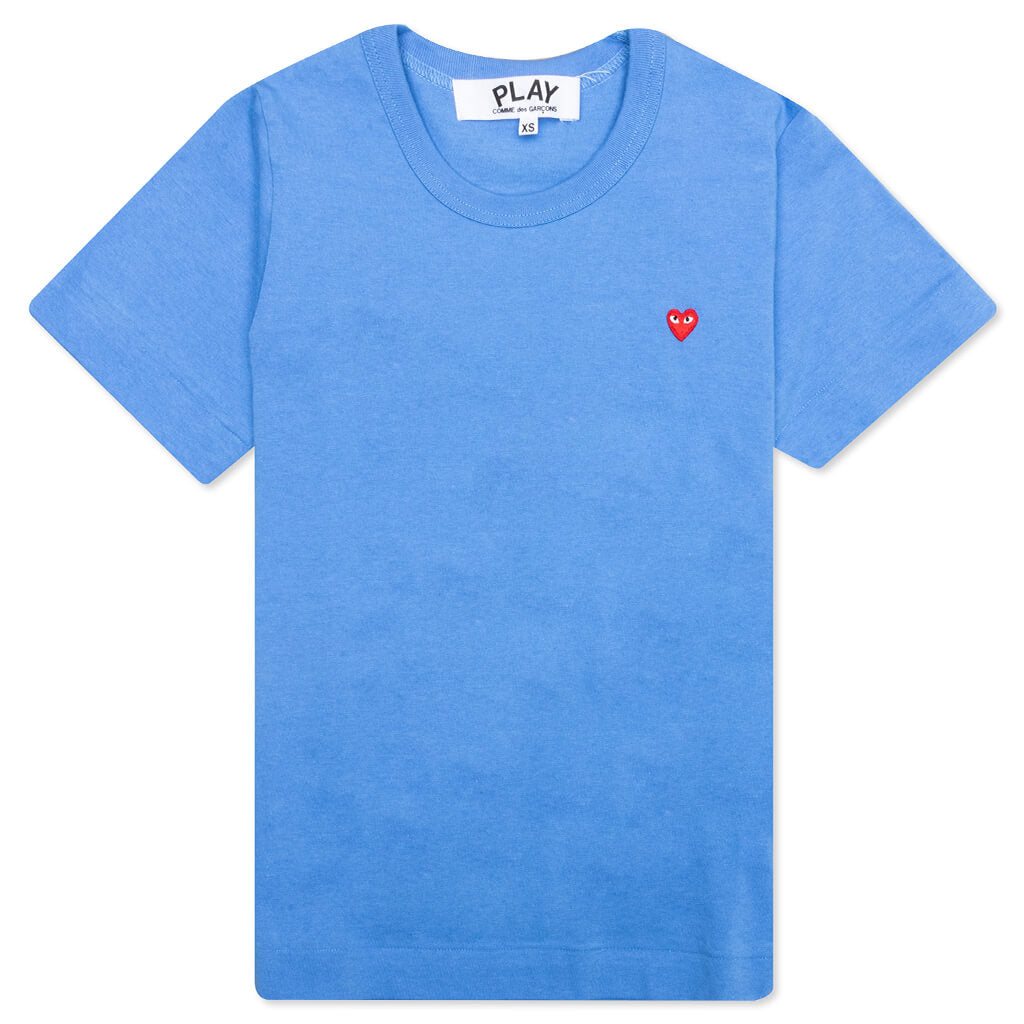 Women's Small Heart T-Shirt - Blue, , large image number null