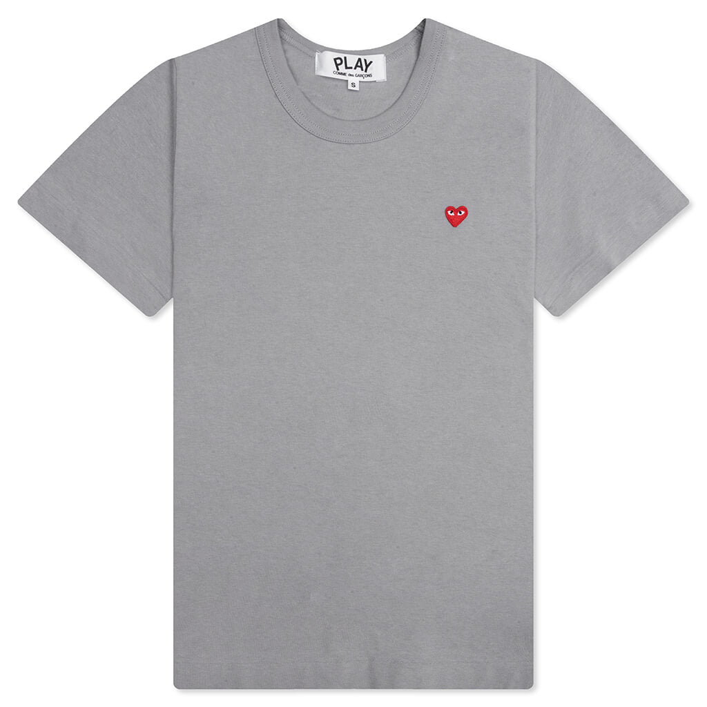 Women's Small Heart T-Shirt - Grey