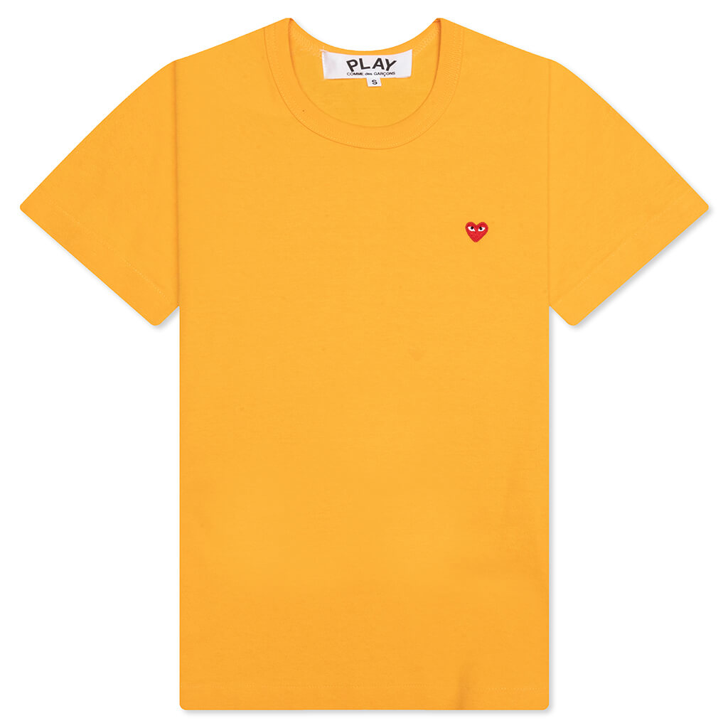 Women's Small Heart T-Shirt - Orange